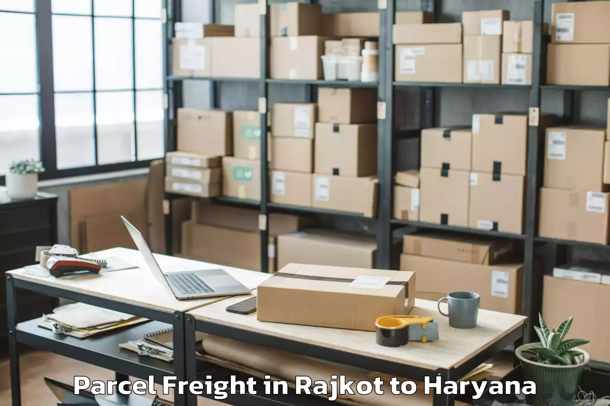 Hassle-Free Rajkot to Kishora Parcel Freight